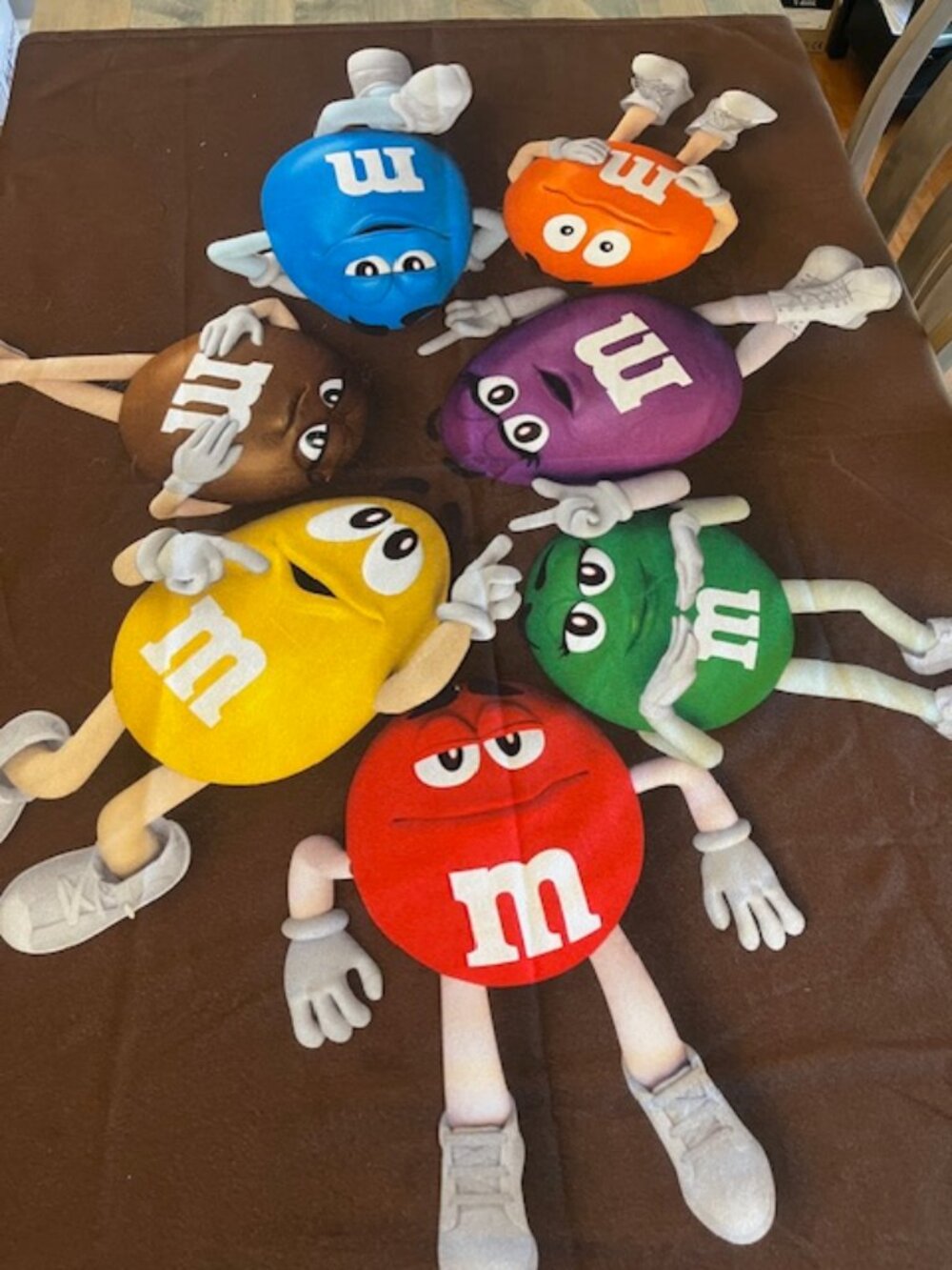 M&M's Characters Fleece Throw Blanket 50" x 60" - New